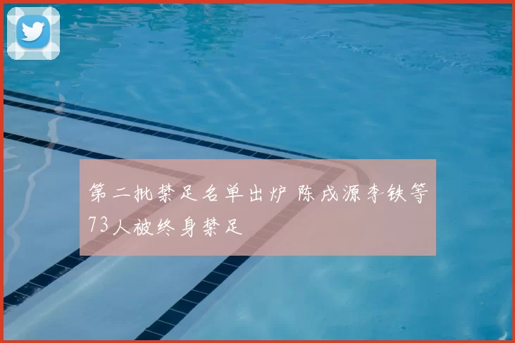 第二批禁足名单出炉 陈戌源李铁等73人被终身禁足